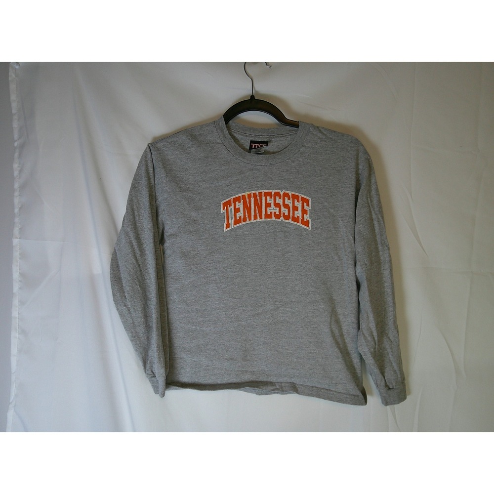 TNT Tennessee Volunteers Youth Large Gray Long Sleeve Graphic T-Shirt NCAA UT
